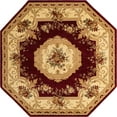thumbnail image 2 of Rugs.com Chateau Collection Rug – 8' Octagon Red Medium Rug Perfect For Living Rooms, Kitchens, Entryways, 2 of 6