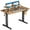 Rustic Brown, variant on edx Electric Standing Desk, Height Adjustable Desk, 40 x 24 Inches Ergonomic Stand up Desk with Memory Preset and T-Shaped Metal Bracket for Home Office