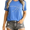 thumbnail image 3 of No Golf Today Shirt for Men & Women Funny Sad Stick Figure Graphic Tee for Golfer Heather Blue Shirt Adult 2XL, 3 of 5