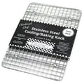 thumbnail image 3 of Checkered Chef Cooling Racks For Baking - Quarter Size - Stainless Steel Cooling Rack/Baking Rack Set of 2 - Oven Safe Wire Racks Fit Quarter Sheet Pan - Small Grid Perfect To Cool, 3 of 7