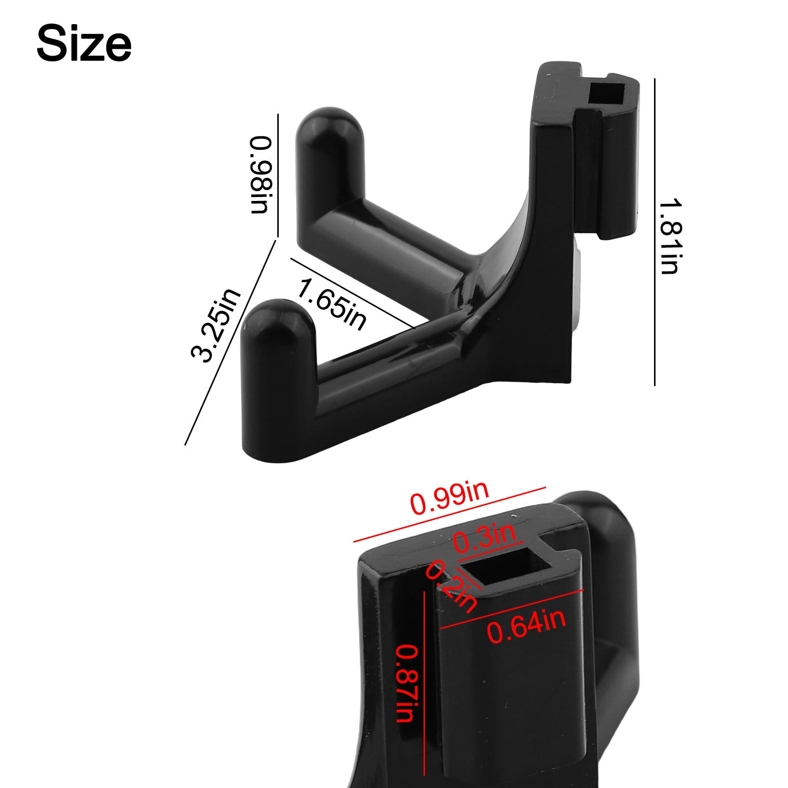 Lanfini Lifetime Sheds Plastic Tool Hooks - Black Storage Shed J Hooks for Organizing Tools - 5/10 Pack Vertical Siding Accessories for Garage & Workspace