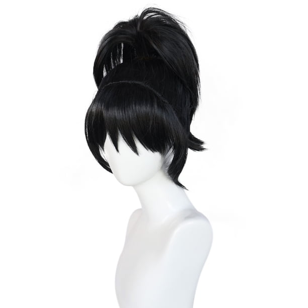 Peluca para cosplay, disfraz de Lydias Deetz de Beetlejuice, anime