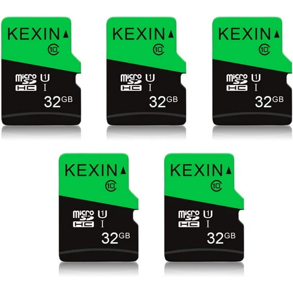 KEXIN 32GB Micro SD Card 32 GB Class 10 MicroSDHC UHS-I Memory Card High Speed Micro SD Card, C10, U1, 5 Pack Micro SD