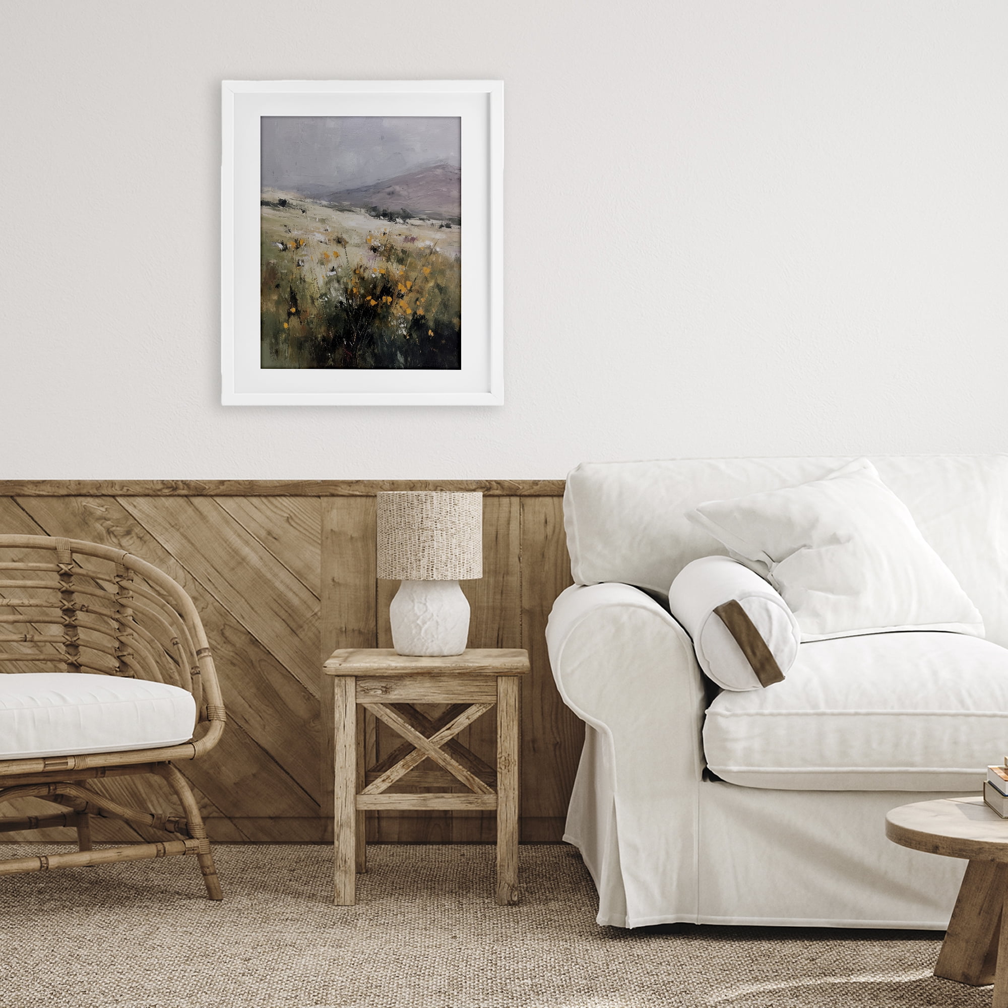 Stupell Industries Verdant Dreams Landscape White Framed Print Under Glass, design by Svetlana Aleynikova