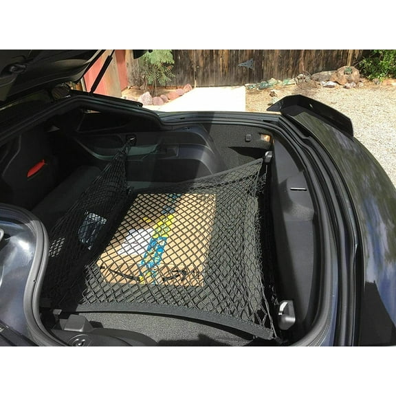 EACCESSORIES EA Trunk Organizer Cargo Net for CHEVROLET CORVETTE 2014-2020 – Floor Style Cargo Net for COUPE – Premium Mesh Car Trunk Organizer Vehicle Carrier Storage – Compatible with CHEVY CORVETTE