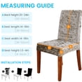 thumbnail image 2 of Chair Protector Cover Slipcover Pack of 4, Stretch Removable Washable Spandex Chair Cover for Dining Room Wedding Banquet Decoration, 2 of 9