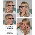 thumbnail image 2 of Eyekepper 4 Pack Blue Light Filter Progressive Readers Women - Oversize Multifocus Computer Glasses - Noline Trifocal Reading Glasses 2.00, 2 of 6