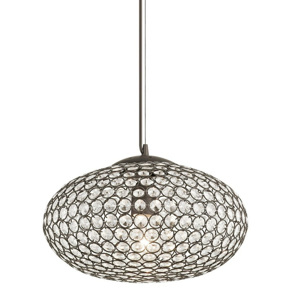 Aztec Lighting Transitional Bronze-finish Steel 1-light Bronze Pendant