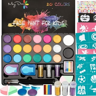 Glokers Face Paint for Kids, 24 Color Body and Face Painting Kit for  Parties and Events 