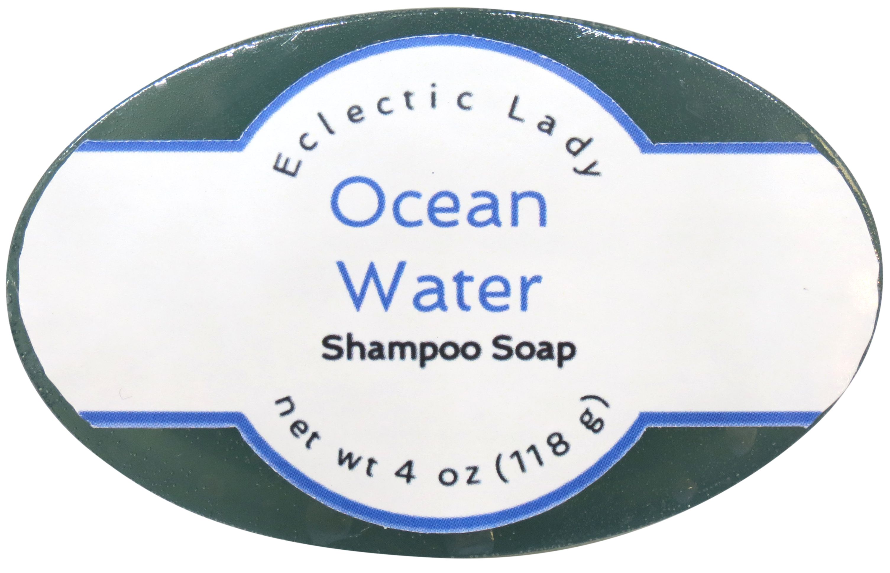 Ocean Water Shampoo Soap Bar By Eclectic Lady with Pure Argan Oil, Silk
