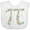 AA-White, variant on Inktastic Pi Numbers in Pi Symbol for Pi Day Boys or Girls Baby Bib