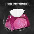 thumbnail image 5 of Sikiie Sparkling Pink Toilet Leather Tissue Box Cover Rectangle, Long Tissue Box Cover, Tissue Box Holder, Tissue Holder for Bathroom, 5 of 7