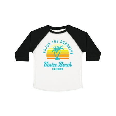 

Inktastic Summer Enjoy the Sunshine Venice Beach California in Blue Gift Toddler Boy or Toddler Girl T-Shirt