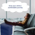 thumbnail image 2 of Deep Blue Inflatable Travel Leg Rest Pillow Bed can inflate it to the perfect level of comfort and support, 2 of 5