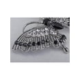 thumbnail image 4 of Antique-Inspired Violet Silver Tone Crystal Rhinestones Butterfly Pin Brooch, 4 of 5