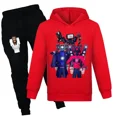 thumbnail image 3 of Juego SKIBIDI TOILET Ropa para niños Sudadera con capucha informal + Pantalones Conjunto de 2 piezas Ropa deportiva para niñas Chándal para bebés Ropa para niños, 3 of 5