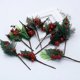 thumbnail image 2 of Christmas Artificial Berry,large Red Berry Decoration Tipped Pine Needles Gift Wreath Christmas Tree Decoration,9 Pack Crafts Holly Berries Bunch With, 2 of 5