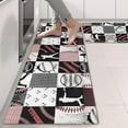 thumbnail image 2 of Kitchen Rugs Sets Of 2,Baseball Patchwork Pattern Anti Fatigue Kitchen Mat Rugs Non Slip Washable,Decorative Kitchen Floor Mats for Kitchen,Sink,Laundry,17"X47", 2 of 5