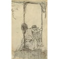 thumbnail image 2 of Winslow Homer 16x24 Black Ornate Framed Double Matted Museum Art Print Titled: Two Girls on a Swing (1879), 2 of 5