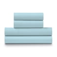 thumbnail image 6 of Ella Jayne Home Collection 100 Cotton Percale 300TC 4 Piece Cool Crisp Sheet Set Queen Aqua, 6 of 6