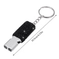 thumbnail image 4 of Hyasfey Bling Whistle Metal Rhinestone Whistle with Keychain Shining Whistle with Loud Crisp Sound for Referees Coaches Lifeguards Emergencies, 4 of 7