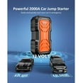 thumbnail image 2 of Portable Car Jump Starter for All 12V vehicles, 2000A Auto Battery Booster w/ LED flashlight/USB, 2 of 9