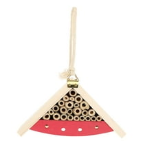 HAMPPLIES Bee Habitat Insect House Pink Iron 1Pcs