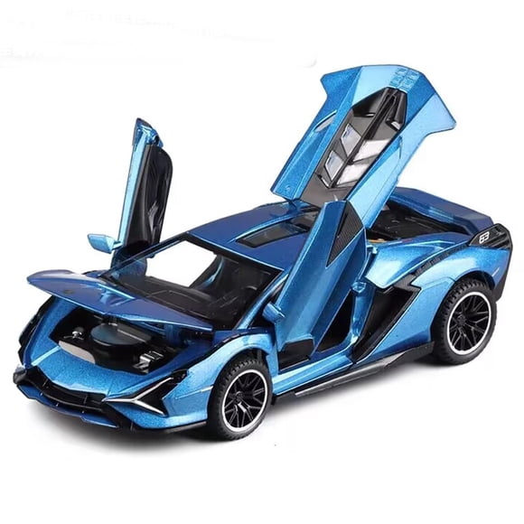 Coche de juguete IYEAM Lambo Sian FKP37 fundido a presión con luces y sonido 1:32