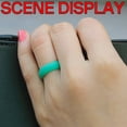 thumbnail image 4 of DESIGNICE Silicone Ring,Shiny Rings for Women,Trendy Men's Silicone Wedding Band,Lightweight Silicone Wedding Bands for Women,4, 4 of 4