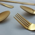 thumbnail image 6 of Elyon Tableware® 32-Piece Gold Flatware, Stainless Steel Silverware Set, Reflective Mirror Finish Cutlery Set, Reusable Dishwasher Safe, Service for 8, 6 of 7