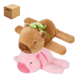 thumbnail image 1 of 2pz Capibaras Peluche Belug, Rosa café, 1 of 5