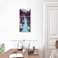 thumbnail image 3 of Elephant Stock Great Beyond Wall Art - Vertical Multi Panel Canvas - Living Room Wall Decor - Nature Multi Panel - Turquoise And Purple Decor - 12" x 27", 3 of 8