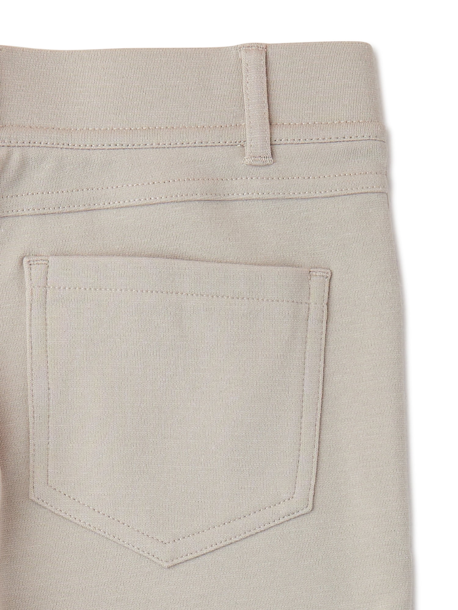 Wonder Nation Girls School Uniform Stretch Ponte Knit Leggings, Sizes 4-16 & 8-20 Plus