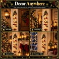 thumbnail image 5 of Christmas Decoration Indoor Outdoor,Christmas Tree Glowing Christmas Door Hanger, Warm Lighted Vertical Holiday Hanging Decor with Festive Accents for Front Door Side, Entryway and Wall,E, 5 of 6