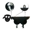 thumbnail image 2 of Toilet Roll Holder Metal Paper Holder Sheep Shape Paper Storage (Black), 2 of 5