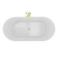 thumbnail image 5 of Dreamline Bt13x2967c Charisma 67" Free Standing Acrylic Soaking Tub - White, 5 of 7