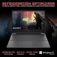 thumbnail image 3 of Laptop Gamer HP Victus NVIDIA GeForce RTX 4050 AMD Ryzen 7 7445HS 24GB DDR5 SSD 512GB 15.6" Teclado Ingles Control DXT, 3 of 5