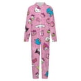 thumbnail image 4 of Hello Kitty Hooded Union Suit Pajama Soft Comfy PJs Sleepwear, 4 of 7