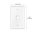 thumbnail image 2 of WIRESTER 1-Port Wall Plate for Keystone Jacks Modular Inserts Ethernet Cable, Hohoho Santa Claus Saint Nicholas, 2 of 6