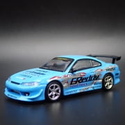 Open Box 1999-2002 NISSAN SILVIA S15 VERTEX GREDDY 1:64 SCALE DIORAMA DIECAST MODEL CAR