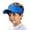 Blue, variant on Ticikt Kids' Adjustable Sun Visor Hat, UPF 50+ Lightweight Cap for Sports and Beach,Black