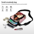 thumbnail image 7 of HELLHERO Heart-Shaped Red Ribbon Pattern Breast Cancer Theme Double-layer Shoulder Bags 2 Zippers for Daily Use, 7 of 7