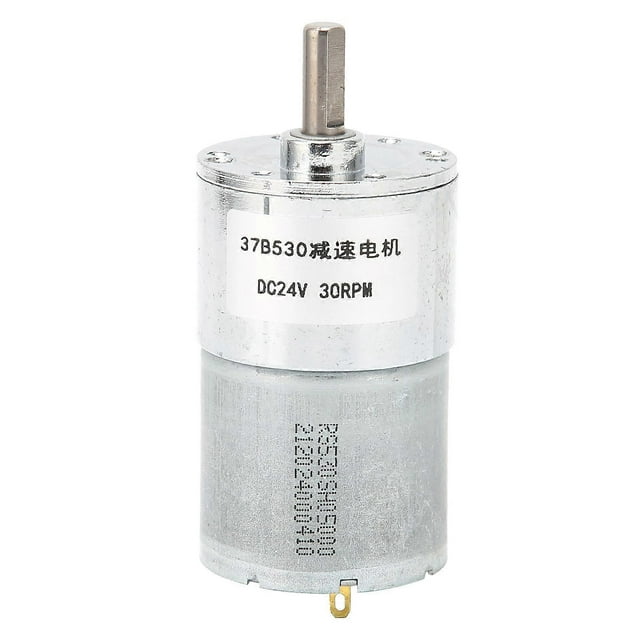 DC Gear Motor Turbine Worm Speed Reduction Machinery Transmission Parts 24V 30RPM 37B530