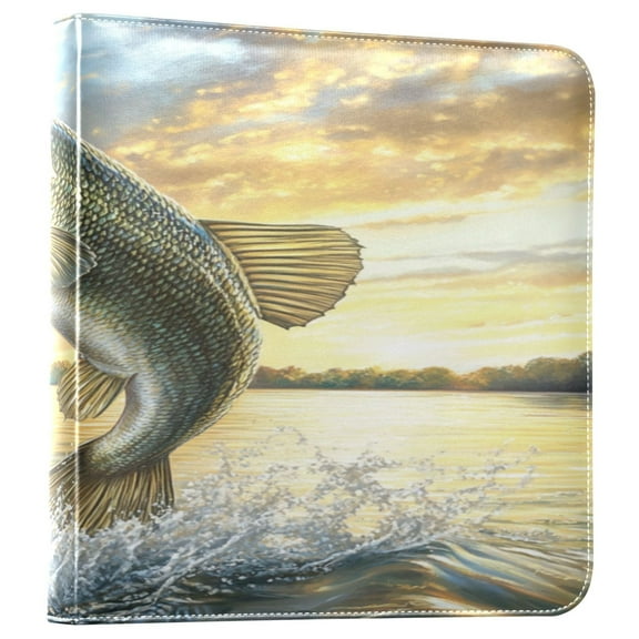 Photo Album Leather Photo Album 11.8x11.2x1.5 Inch Bookshelf Photo Album Photo Album Photo Store Scrapbook Photo Album Big Golden Fish