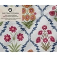 thumbnail image 2 of Soimoi 100% Cotton Canvas Fabric - Floral Print, White | 56" Wide | Sold by 10 Yard | Medium Weight Upholstery Fabric for Home Dcor, Bags & DIY Projects, 2 of 7