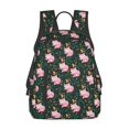 thumbnail image 1 of Disketp Pink Sleeping Fox Mochila Ligera e Impermeable, Mochila de Día Resistente para Viajes, Senderismo y Uso Diario para Hombre y Mujer, 1 of 7