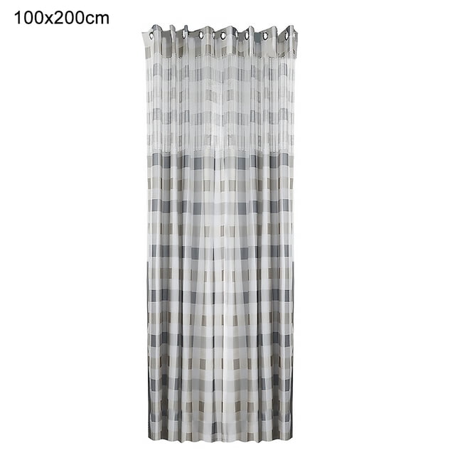 Cortina semitransparente Cortina de gasa para ventana, cortina divisoria de habitación para balcón de dormitorio, 100x200cm, gris, 1 pieza Advancent LF0161-04B