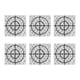 thumbnail image 4 of 100 parches adhesivos reflectores de resina con láminas reflectantes autoadhesivas para estudio de estación total de 3 x 3 cm, 4 of 15