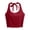 Wine, variant on vigerkar Womens Tank Tops Sexy Halter Neck Going Out Tops Summer 2026 Trendy Backless Workout Shirts Sleeveless Y2k Clothes (Wine, M)