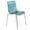 Transparent Blue, variant on LeisureMod Dining Chair in Polycarbonate with Chrome Legs and Ripple Design Lightweight Easy Assembly for Modern Home, Kitchen, Cafes Astor Collection